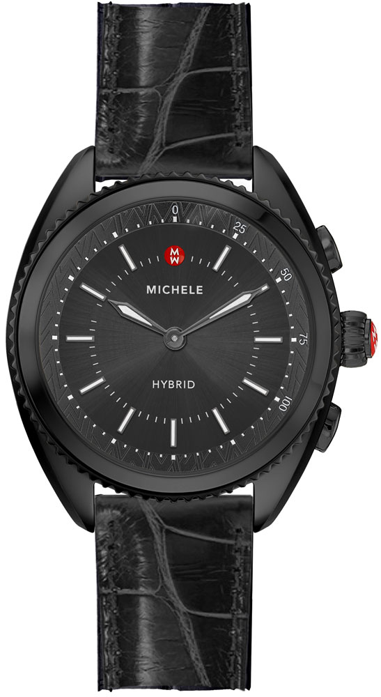 Michele Hybrid Smartwatch Battery Operated Quartz Black Watch MWWT32A00009 
