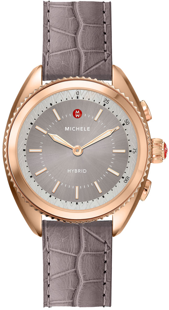 Michele Hybrid Smartwatch Battery Operated Quartz Grey Watch MWWT32A00011 