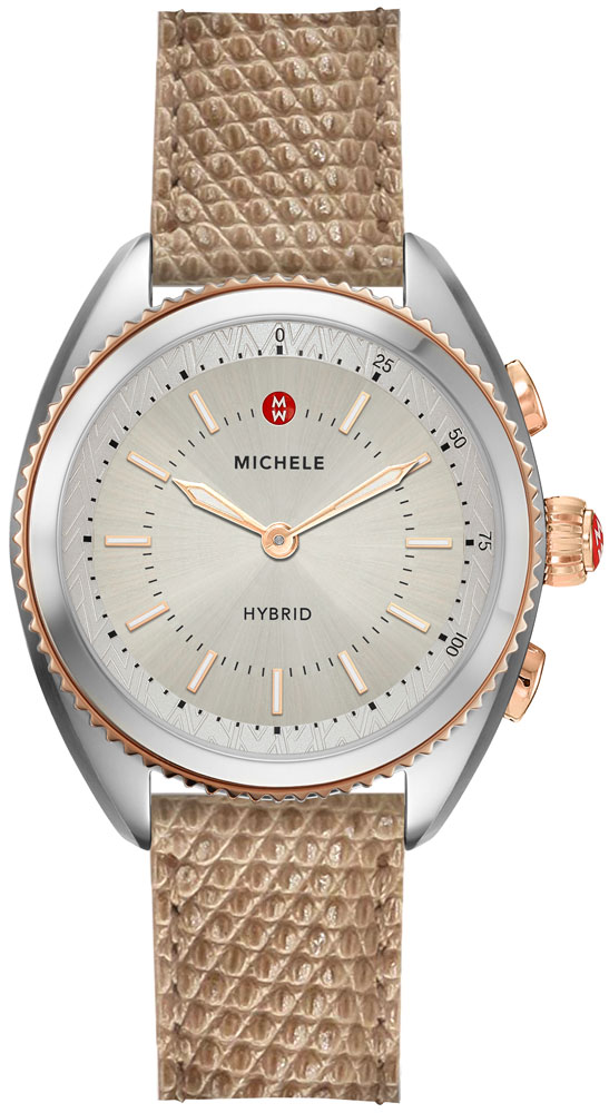 Michele Hybrid Smartwatch Battery Operated Quartz Silver Watch MWWT32A00012 