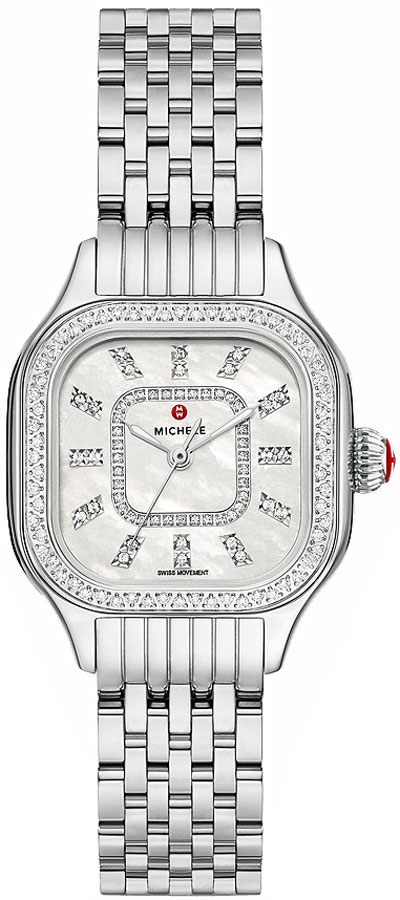 Michele Meggie Battery Operated Quartz White Ladies Watch MWW33B000001 