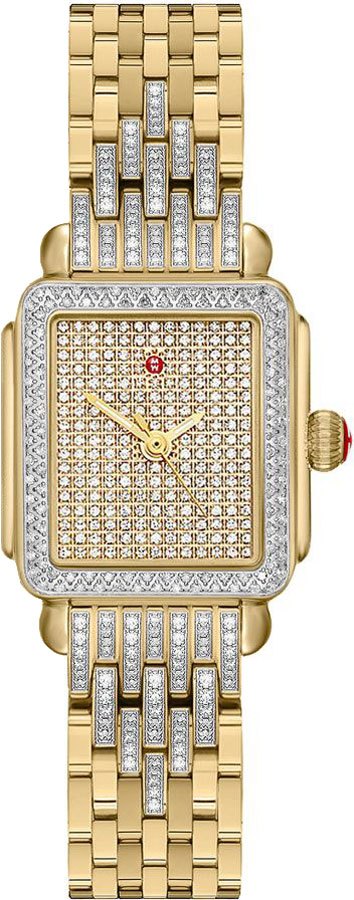 Michele Deco Collection Battery Operated Quartz Diamonds Ladies Watch MWW06D000165 