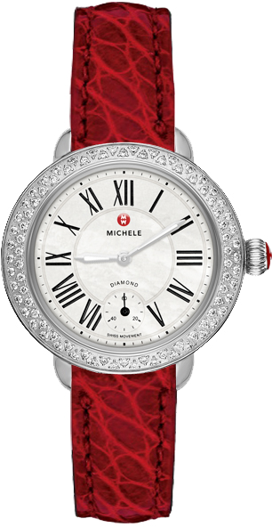 Michele Serein Battery Operated Quartz Pearl White Watch MWW21E000003 