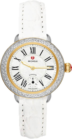 Michele Serein Battery Operated Quartz Pearl White Watch MWW21E000008 