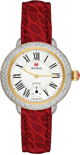 Michele Serein Battery Operated Quartz Pearl White Watch MWW21E000010 
