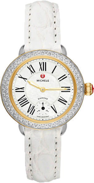 Michele Serein Battery Operated Quartz Pearl White Watch MWW21E000012 