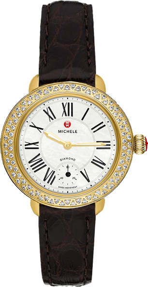 Michele Serein Battery Operated Quartz Pearl White Watch MWW21E000015 