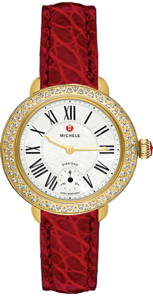 Michele Serein Battery Operated Quartz Pearl White Watch MWW21E000016 