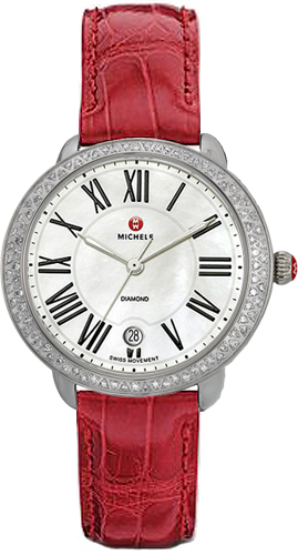 Michele Serein Battery Operated Quartz Pearl White Watch MWW21B000003 