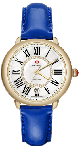 Michele Serein Battery Operated Quartz Pearl White Ladies Watch MWW21B000022 