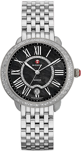 Michele Serein Battery Operated Quartz Black Watch MWW21B000024 
