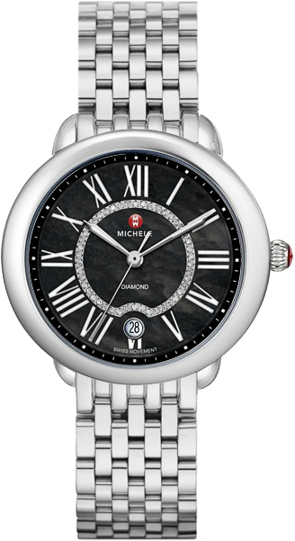 Michele Serein Battery Operated Quartz Black Watch MWW21B000026 