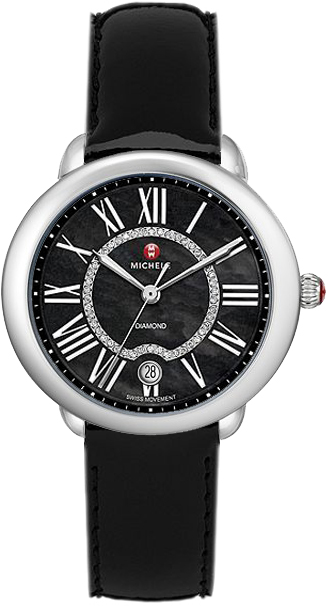 Michele Serein Battery Operated Quartz Black Ladies Watch MWW21B000027 