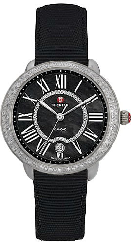 Michele Serein Battery Operated Quartz Black Watch MWW21B000028 
