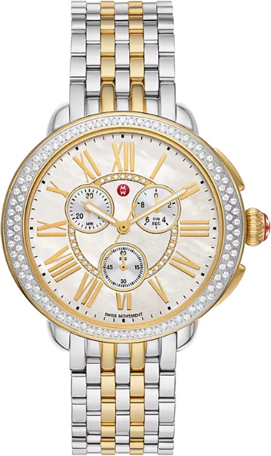 Michele Serein Battery Operated Quartz Pearl White Ladies Watch MWW21A000069 
