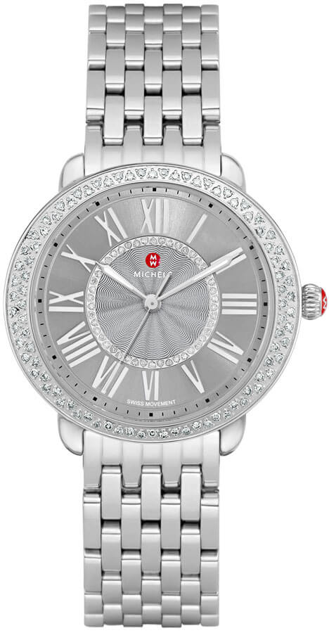 Michele Serein Battery Operated Quartz Grey Ladies Watch MWW21B000155 