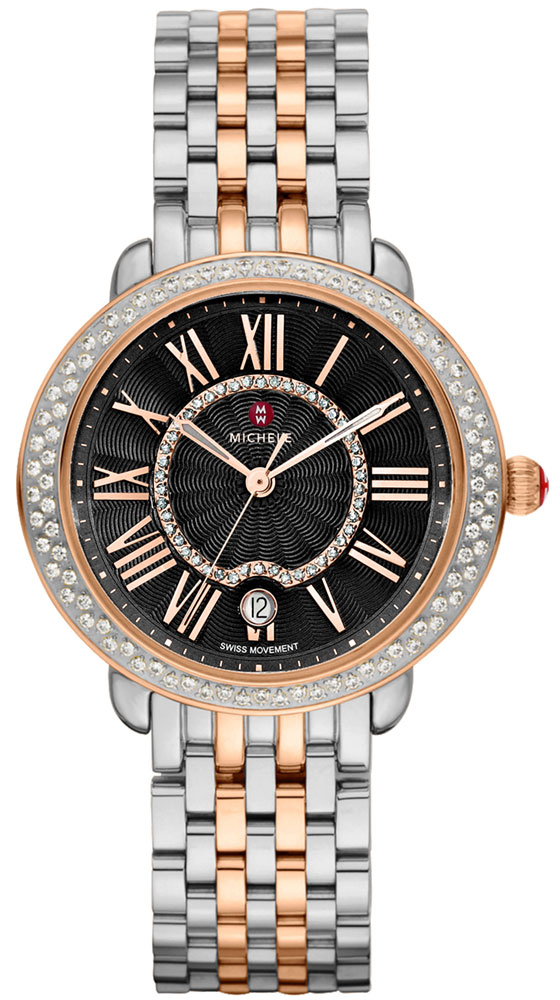Michele Serein Battery Operated Quartz Black Ladies Watch MWW21B000094 