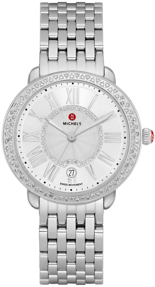 Michele Serein Battery Operated Quartz Silver Ladies Watch MWW21B000143 