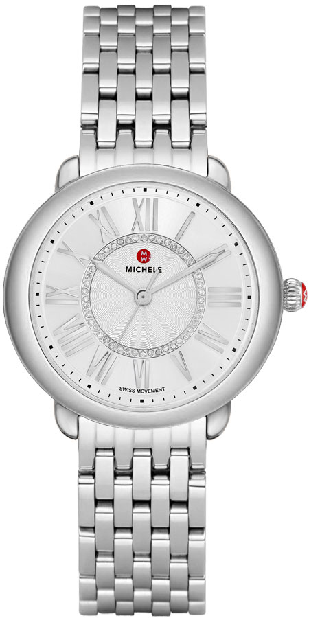 Michele Serein Battery Operated Quartz Silver Ladies Watch MWW21B000147 