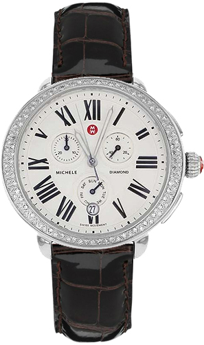 Michele Serein Battery Operated Quartz Silver Watch MWW21A000003 