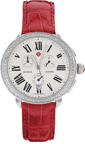 Michele Serein Battery Operated Quartz Silver Watch MWW21A000004 