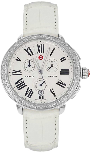 Michele Serein Battery Operated Quartz Silver Watch MWW21A000005 