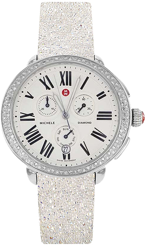 Michele Serein Battery Operated Quartz Silver Watch MWW21A000035 