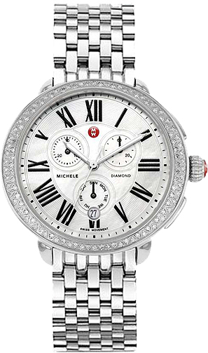 Michele Serein Battery Operated Quartz Pearl White Watch MWW21C000001 