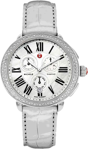 Michele Serein Battery Operated Quartz Pearl White Watch MWW21C000005 