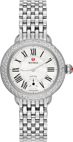 Michele Serein Battery Operated Quartz Pearl White Watch MWW21E000001 