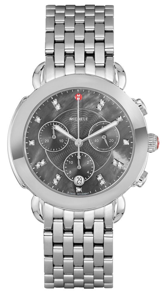 Michele Sidney Battery Operated Quartz Grey Ladies Watch MWW30A000027 