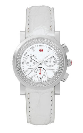 Michele Sport Collection Battery Operated Quartz White Watch MWW01C000006 