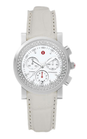 Michele Sport Collection Battery Operated Quartz White Watch MWW01C000007 