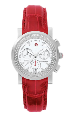Michele Sport Collection Battery Operated Quartz White Watch MWW01C000008 