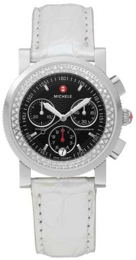 Michele Sport Collection Battery Operated Quartz Black Watch MWW01C000016 