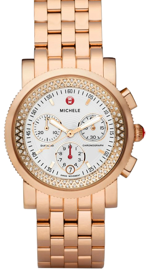 Michele Sport Collection Battery Operated Quartz White Watch MWW01C000059 