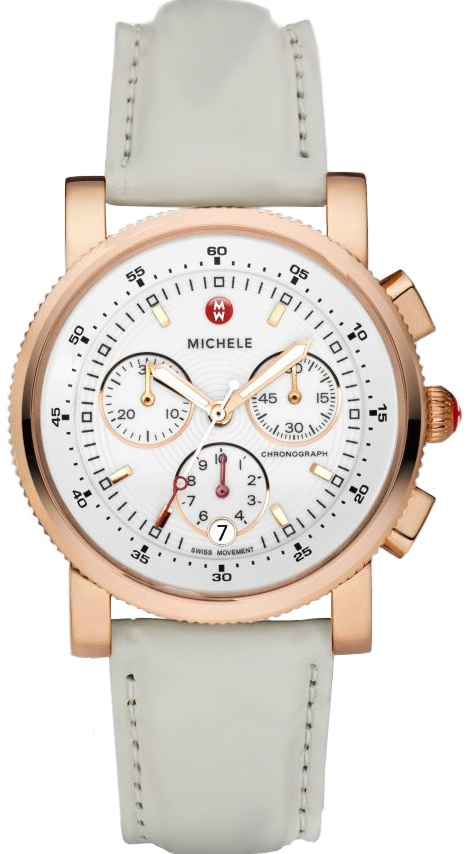 Michele Sport Collection Battery Operated Quartz White Watch MWW01C000066 