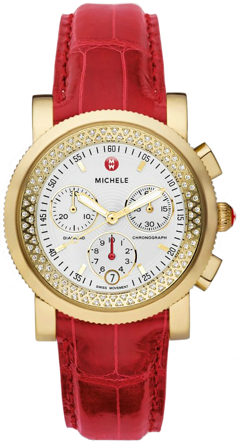 Michele Sport Collection Battery Operated Quartz White Watch MWW01C000082 