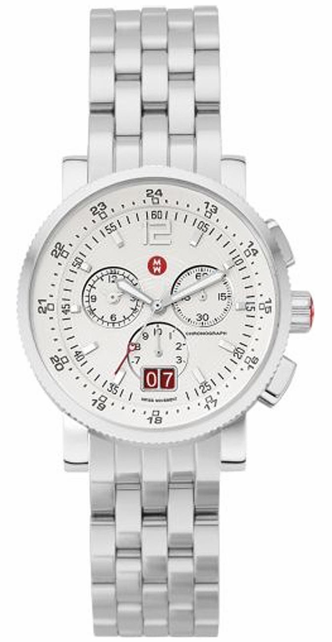 Michele Sport Collection Battery Operated Quartz White Watch MWW01K000010 