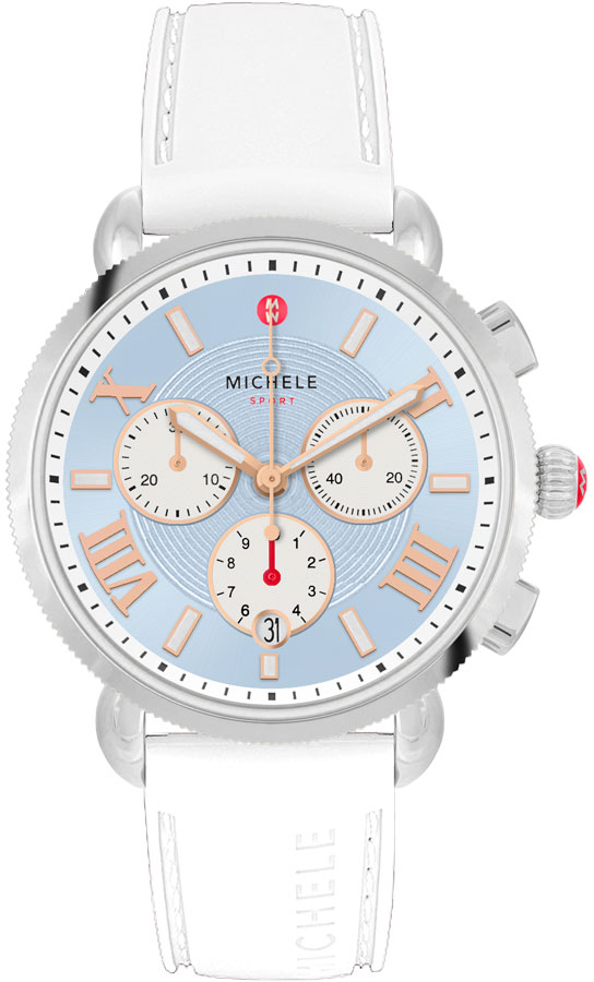 Michele Sport Collection Battery Operated Quartz Blue Ladies Watch MWW01P000005 