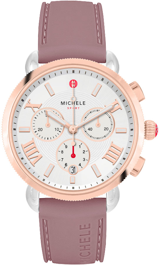 Michele Sport Collection Battery Operated Quartz Silver Ladies Watch MWW01P000009 