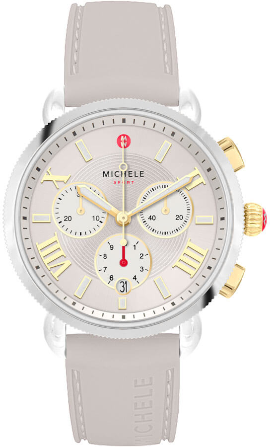 Michele Sport Collection Battery Operated Quartz Silver Ladies Watch MWW01P000010 