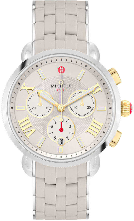 Michele Sport Collection Battery Operated Quartz Silver Ladies Watch MWW01P000012 