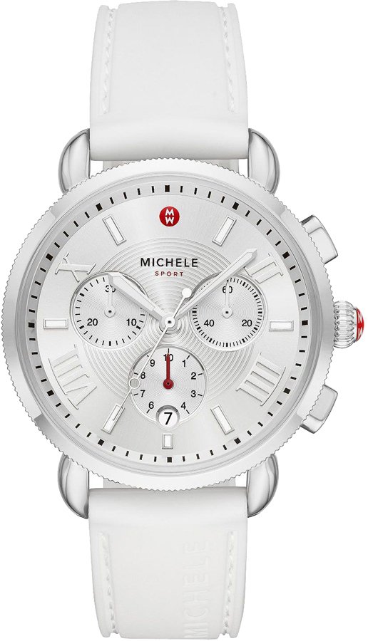 Michele Sport Collection Battery Operated Quartz Silver Ladies Watch MWW01P000001 