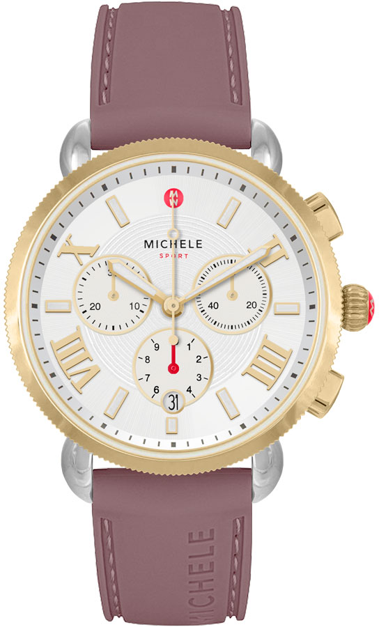 Michele Sport Collection Battery Operated Quartz Silver Ladies Watch MWW01P000002 