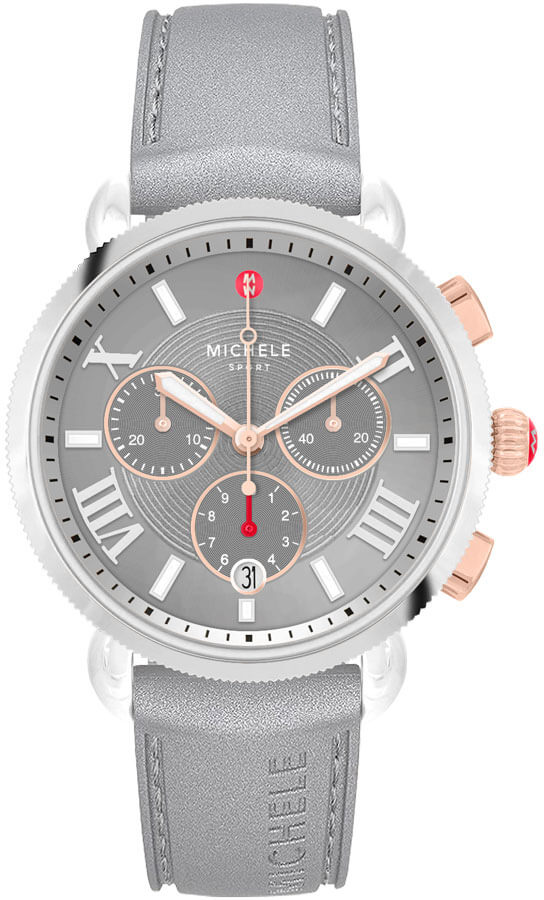 Michele Sport Collection Battery Operated Quartz Grey Ladies Watch MWW01P000011 
