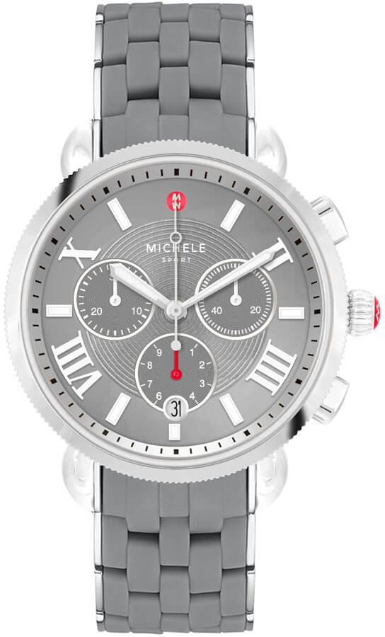 Michele Sport Collection Battery Operated Quartz Grey Ladies Watch MWW01P000013 