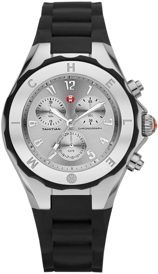 Michele Jelly Bean Battery Operated Quartz Silver Ladies Watch MWW12F000033 