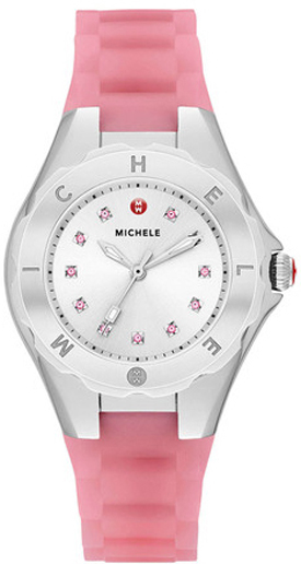 Michele Jelly Bean Silver Watch MWW12P000008 