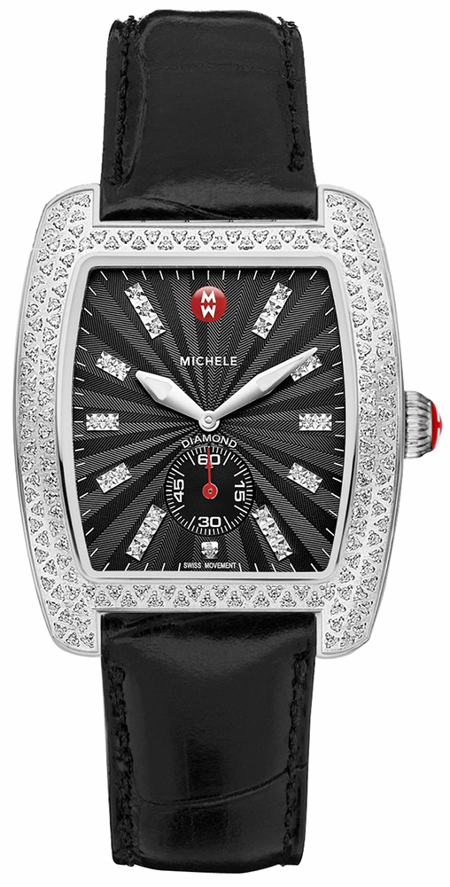 Michele Urban Battery Operated Quartz Black Watch MWW02T000010 