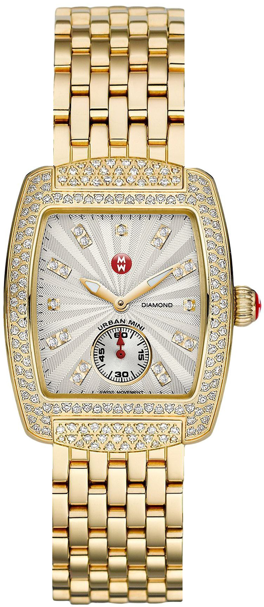 Michele Urban Battery Operated Quartz Silver White Watch MWW02A000565 